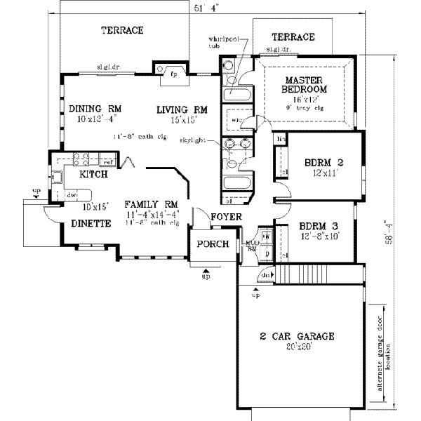 main floor house blueprint