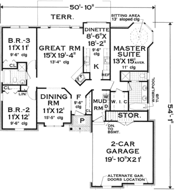 main floor house blueprint