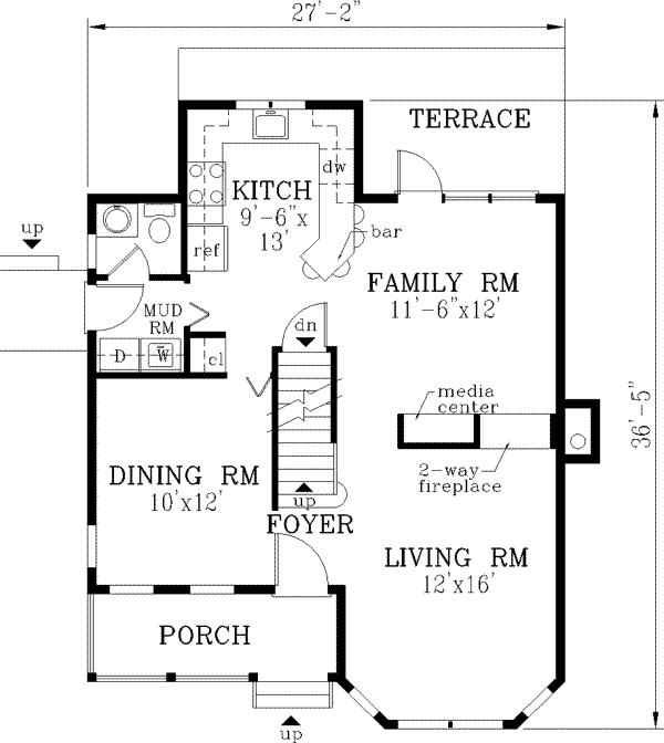 main floor house blueprint