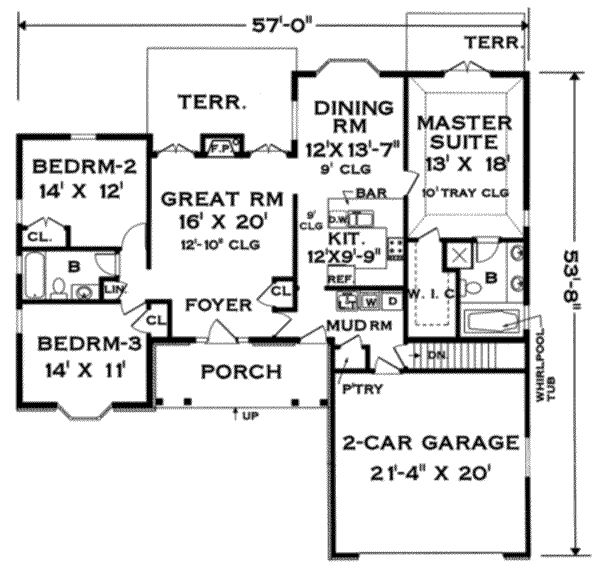 main floor house blueprint