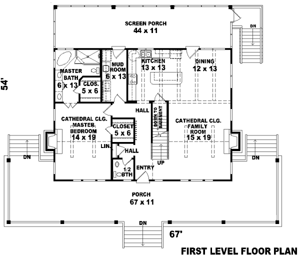 main floor house blueprint