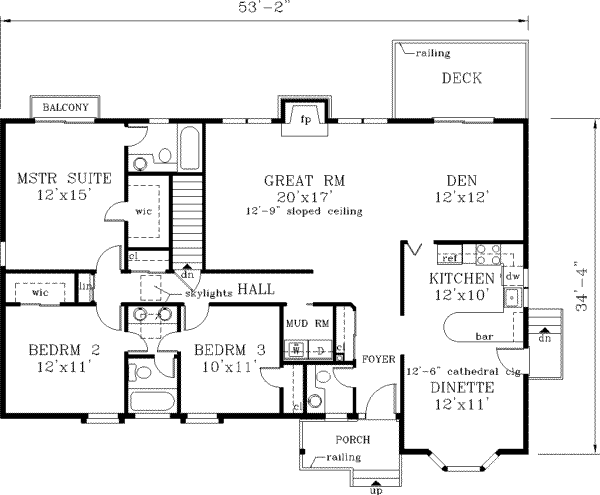 main floor house blueprint