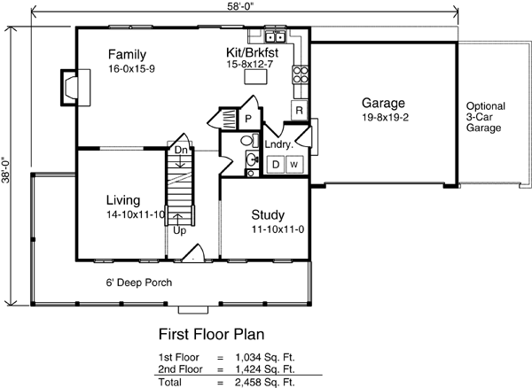 main floor house blueprint