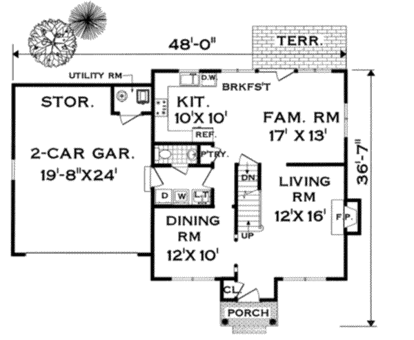 main floor house blueprint
