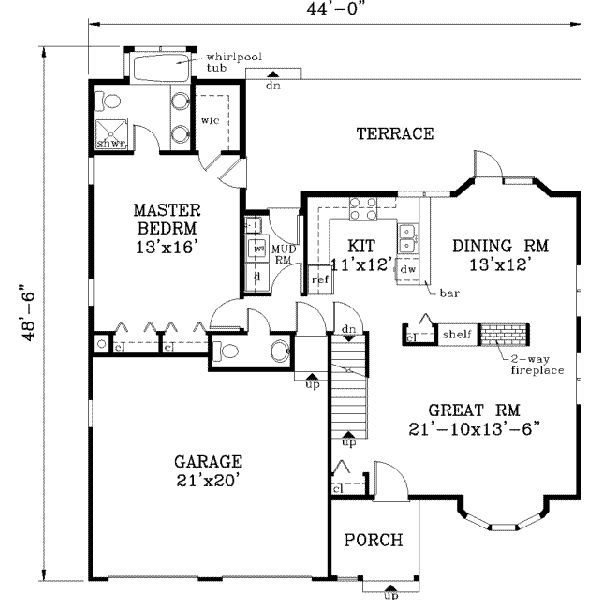 main floor house blueprint