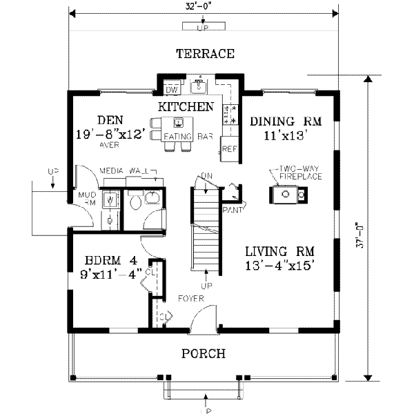 main floor house blueprint