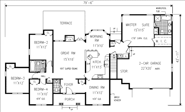 main floor house blueprint