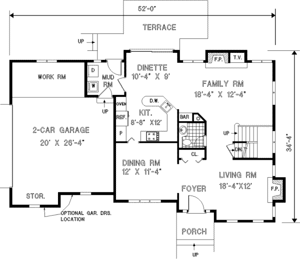 main floor house blueprint