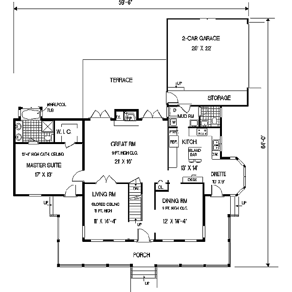 main floor house blueprint