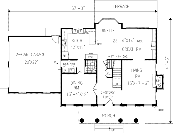 main floor house blueprint