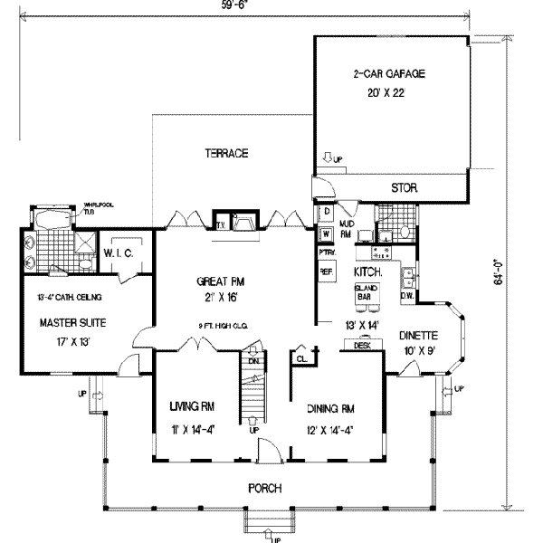 main floor house blueprint