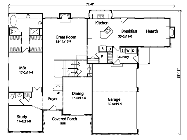 main floor house blueprint
