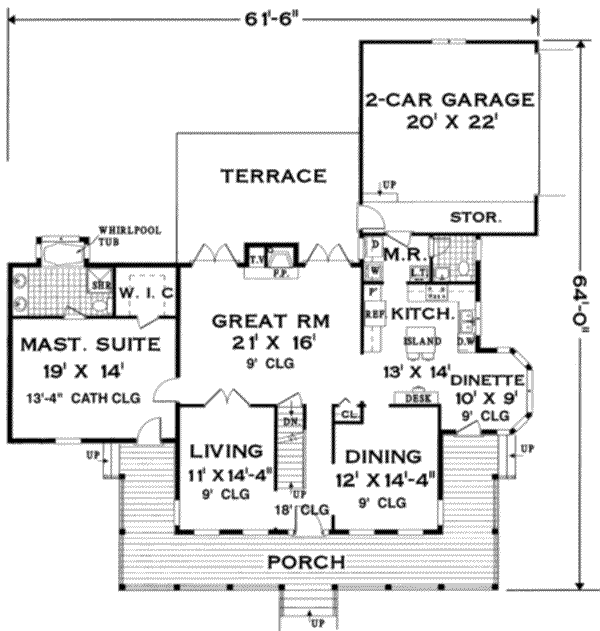 main floor house blueprint