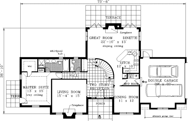 main floor house blueprint