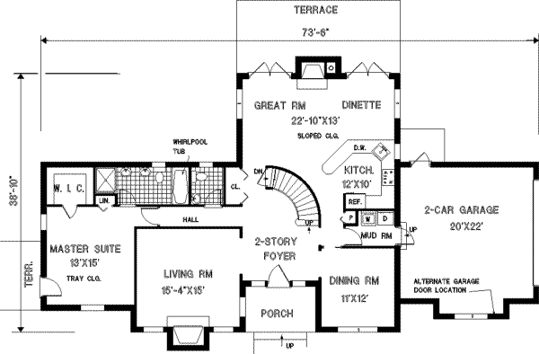 main floor house blueprint