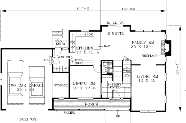 main floor house blueprint