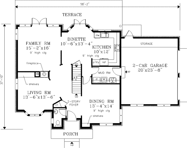 main floor house blueprint