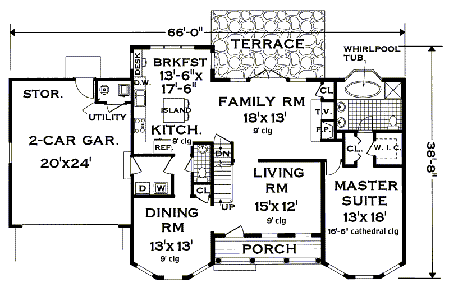 main floor house blueprint