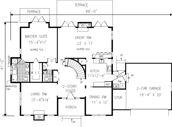 main floor house blueprint