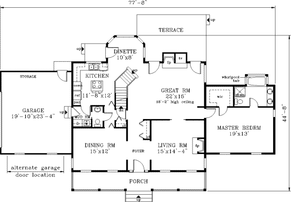 main floor house blueprint