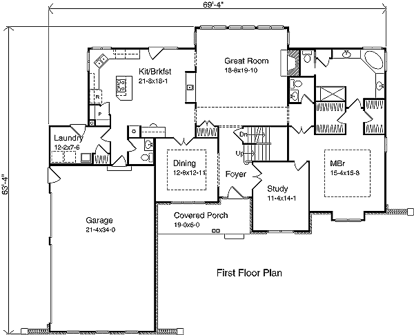 main floor house blueprint