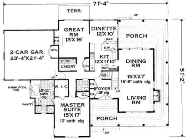 main floor house blueprint