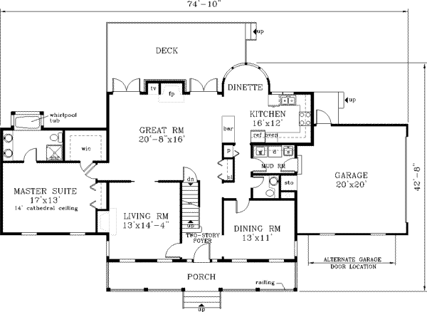 main floor house blueprint