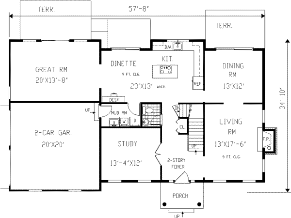 main floor house blueprint