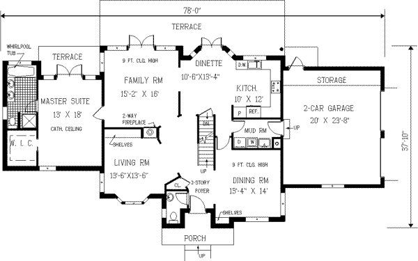 main floor house blueprint