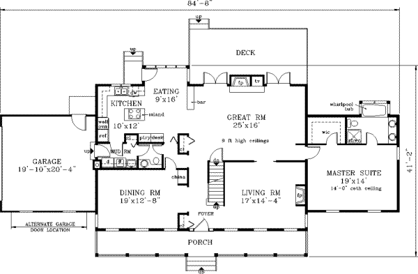 main floor house blueprint