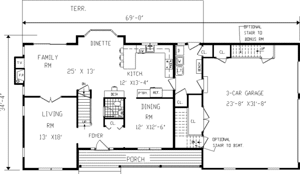 main floor house blueprint