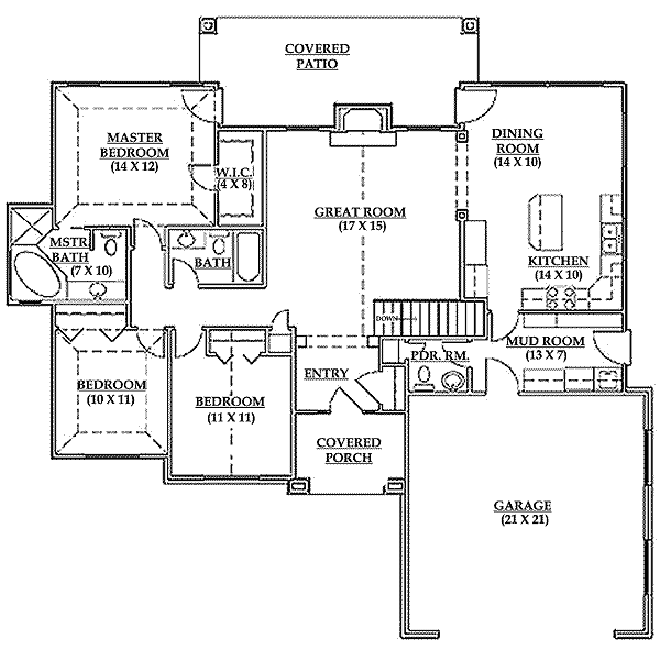 main floor house blueprint