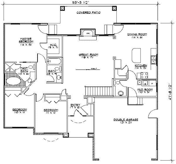 main floor house blueprint