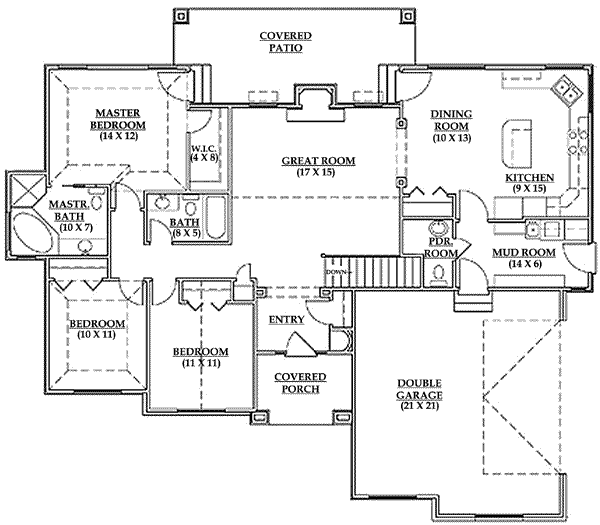 main floor house blueprint