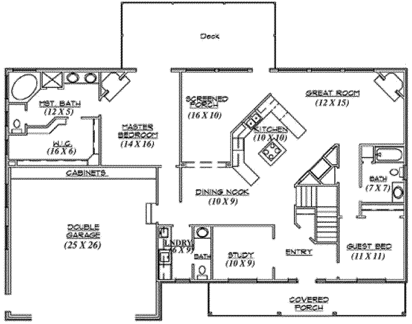 main floor house blueprint