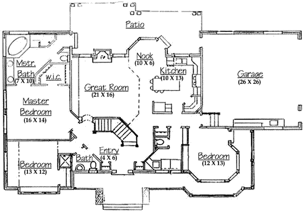 main floor house blueprint