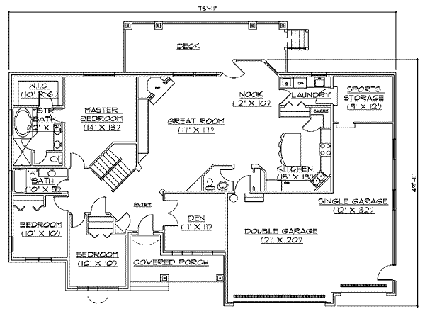 main floor house blueprint