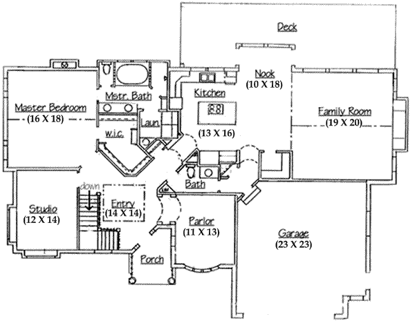 main floor house blueprint