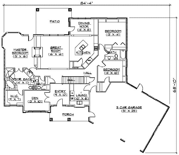 main floor house blueprint