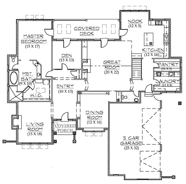 main floor house blueprint