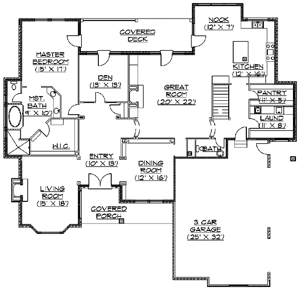 main floor house blueprint