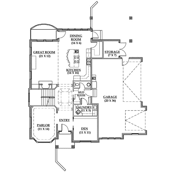 main floor house blueprint