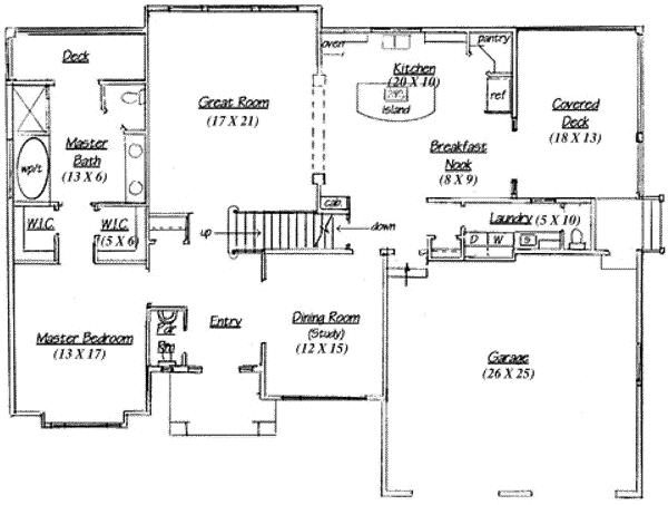 main floor house blueprint