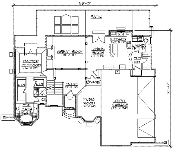 main floor house blueprint
