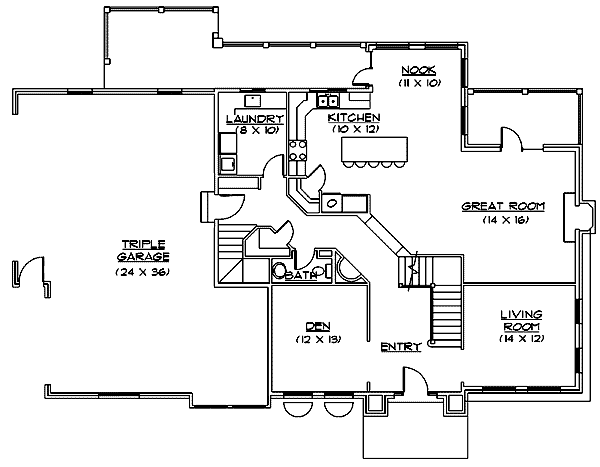 main floor house blueprint