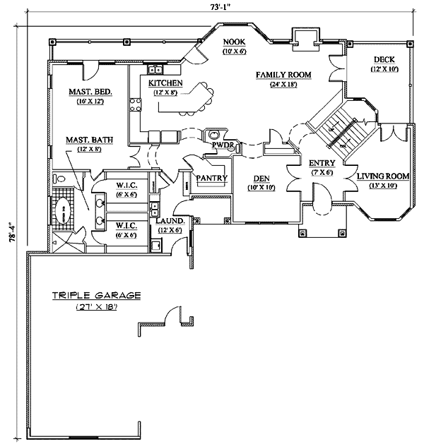 main floor house blueprint