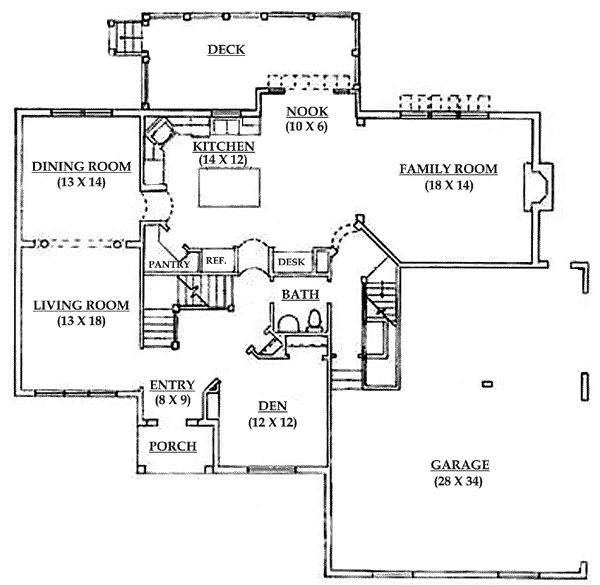 main floor house blueprint