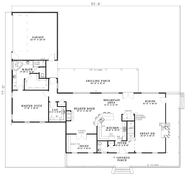 main floor house blueprint