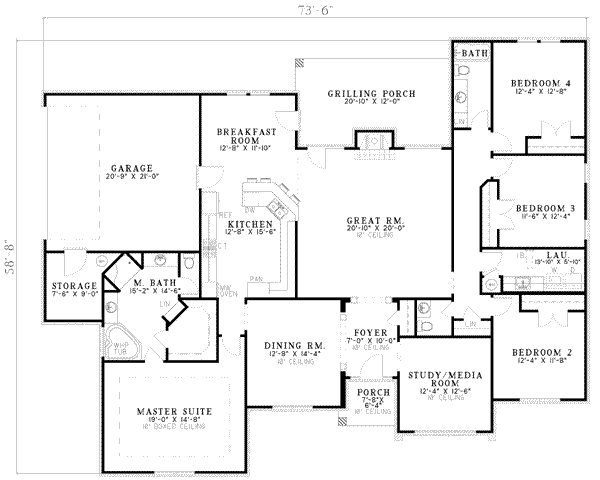 main floor house blueprint