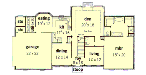 main floor house blueprint